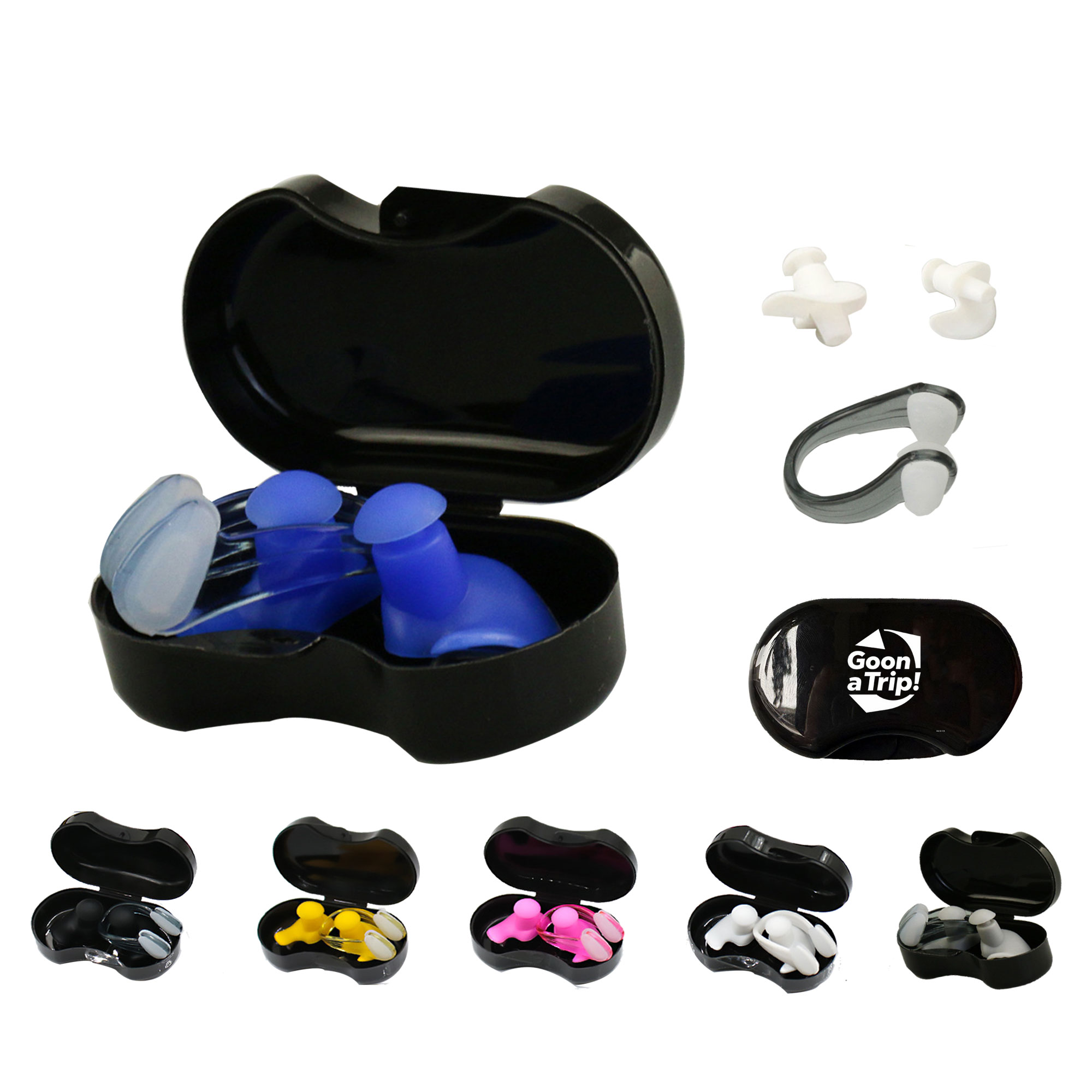 Silicone Earplugs W/Nose Clip Suit 3