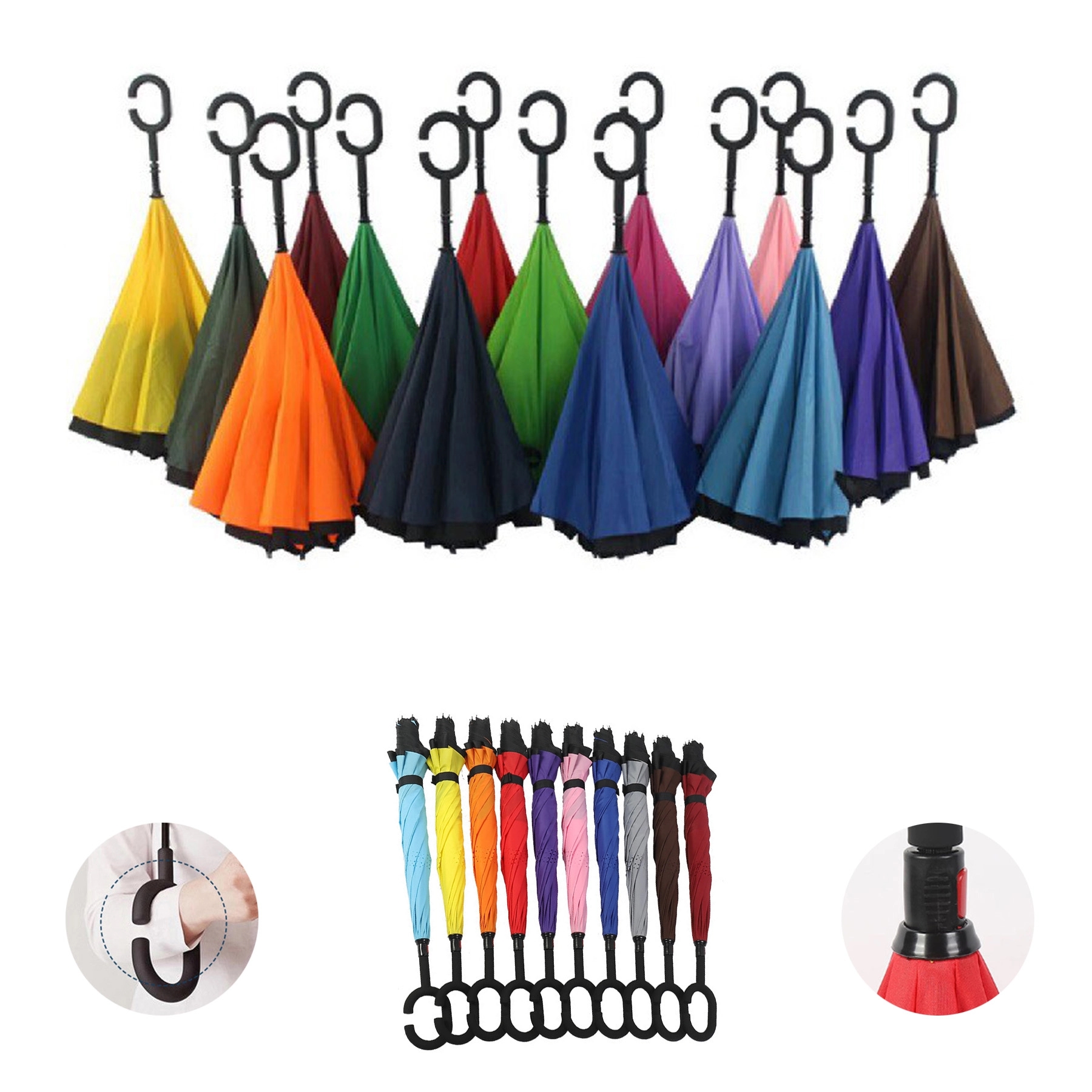 C Handle Reverse Umbrella 3