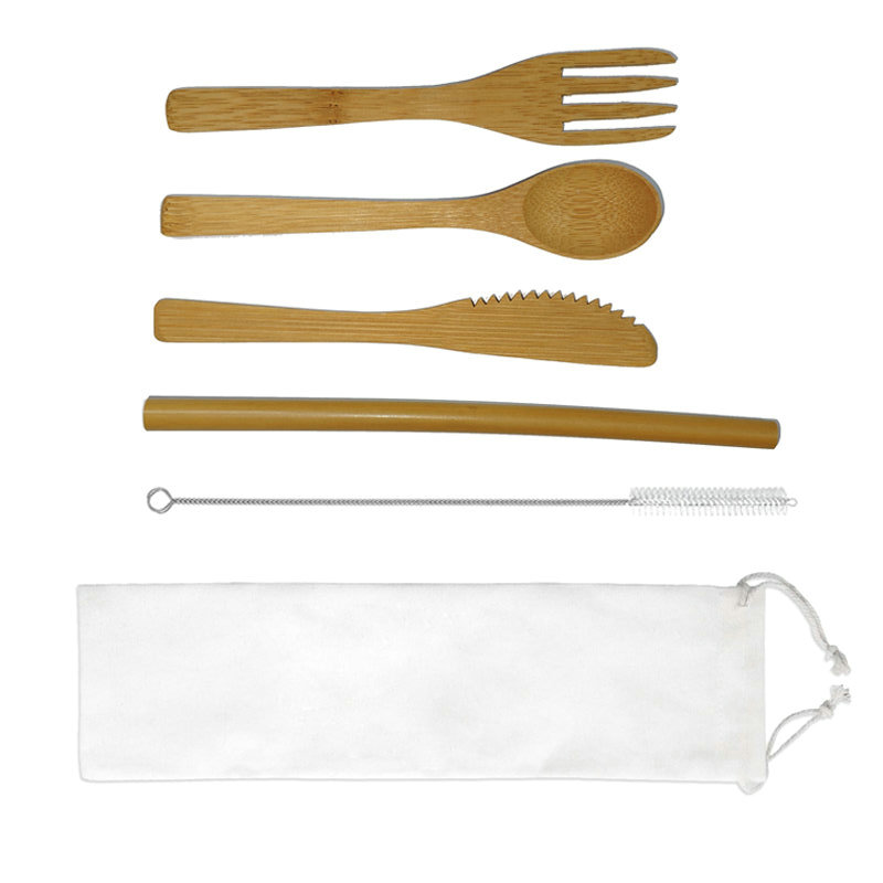 Reusable BambooEnvironmental Cutlery Set 2