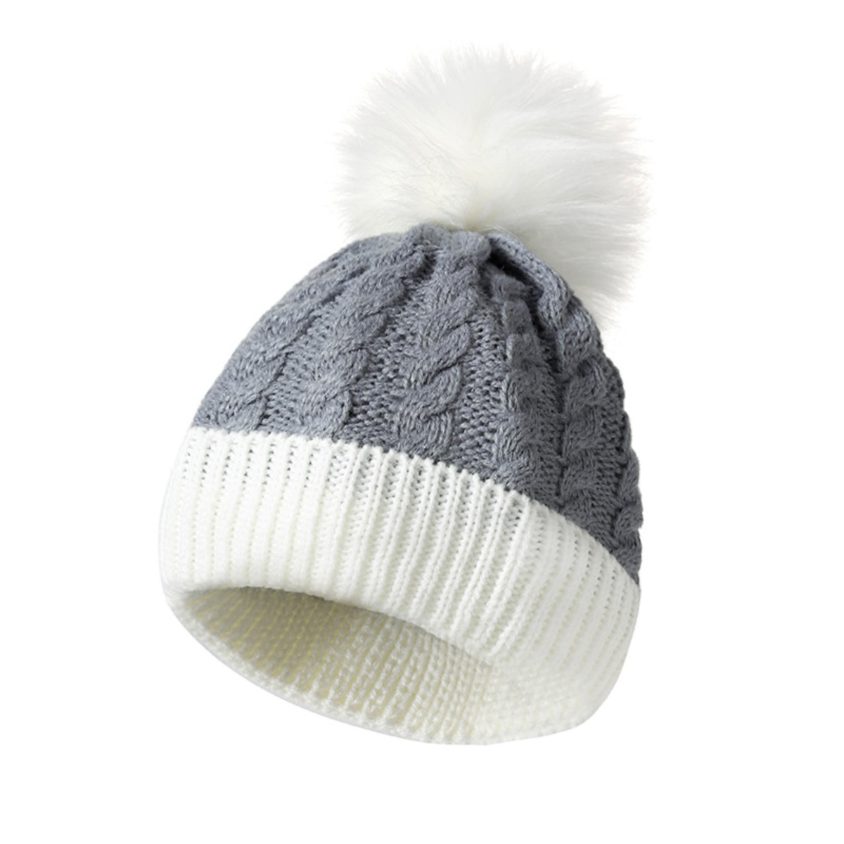 American Trends Baby Beanie with Double Pom Poms for Winter 7