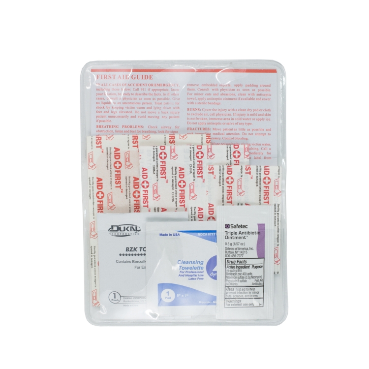 "HEAL-ON-THE-GO XL" 15 Piece Economy First Aid Kit in Colorful Vinyl Kit 5