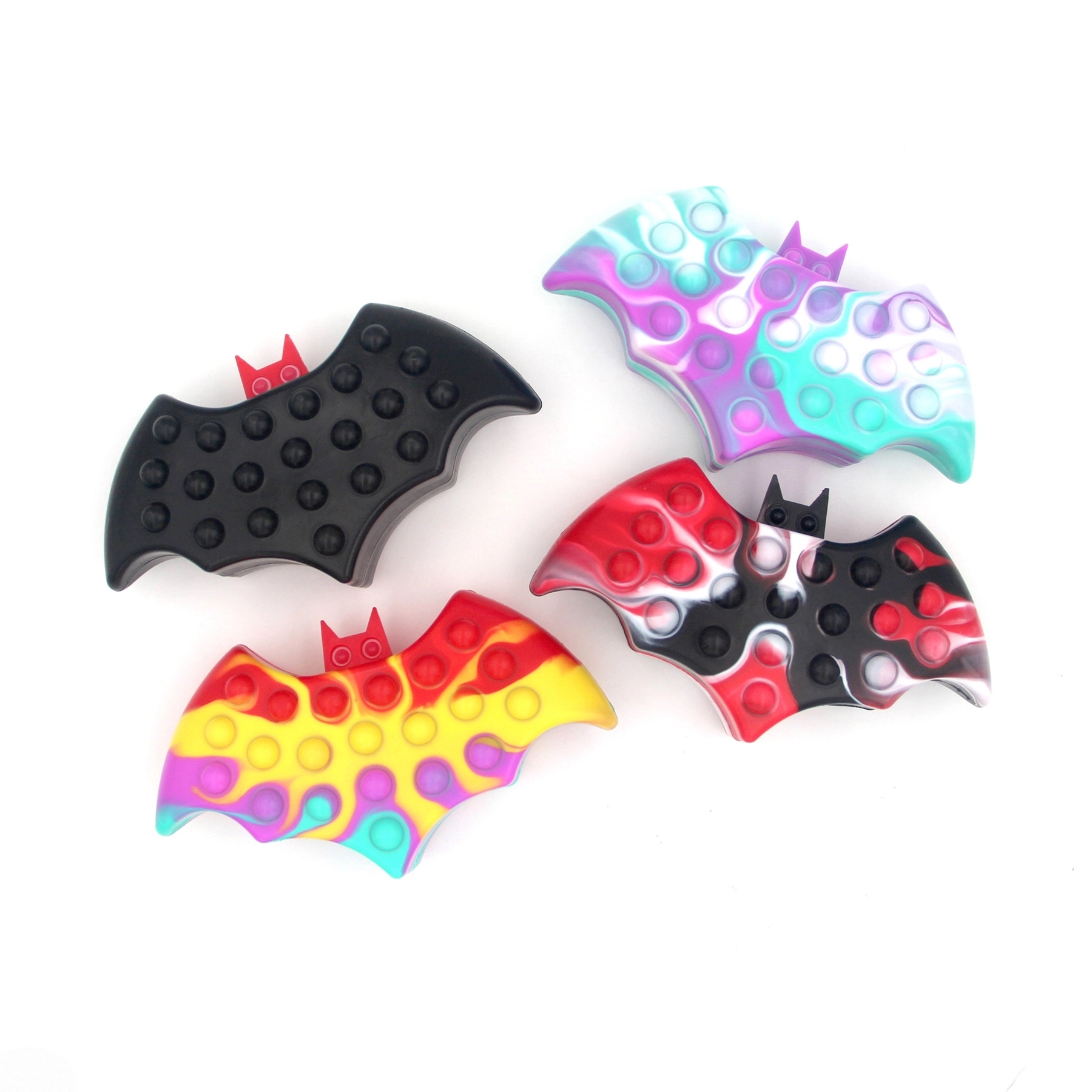 Bat Shaped Silicone Push Pop Bubble Ball Toy 9