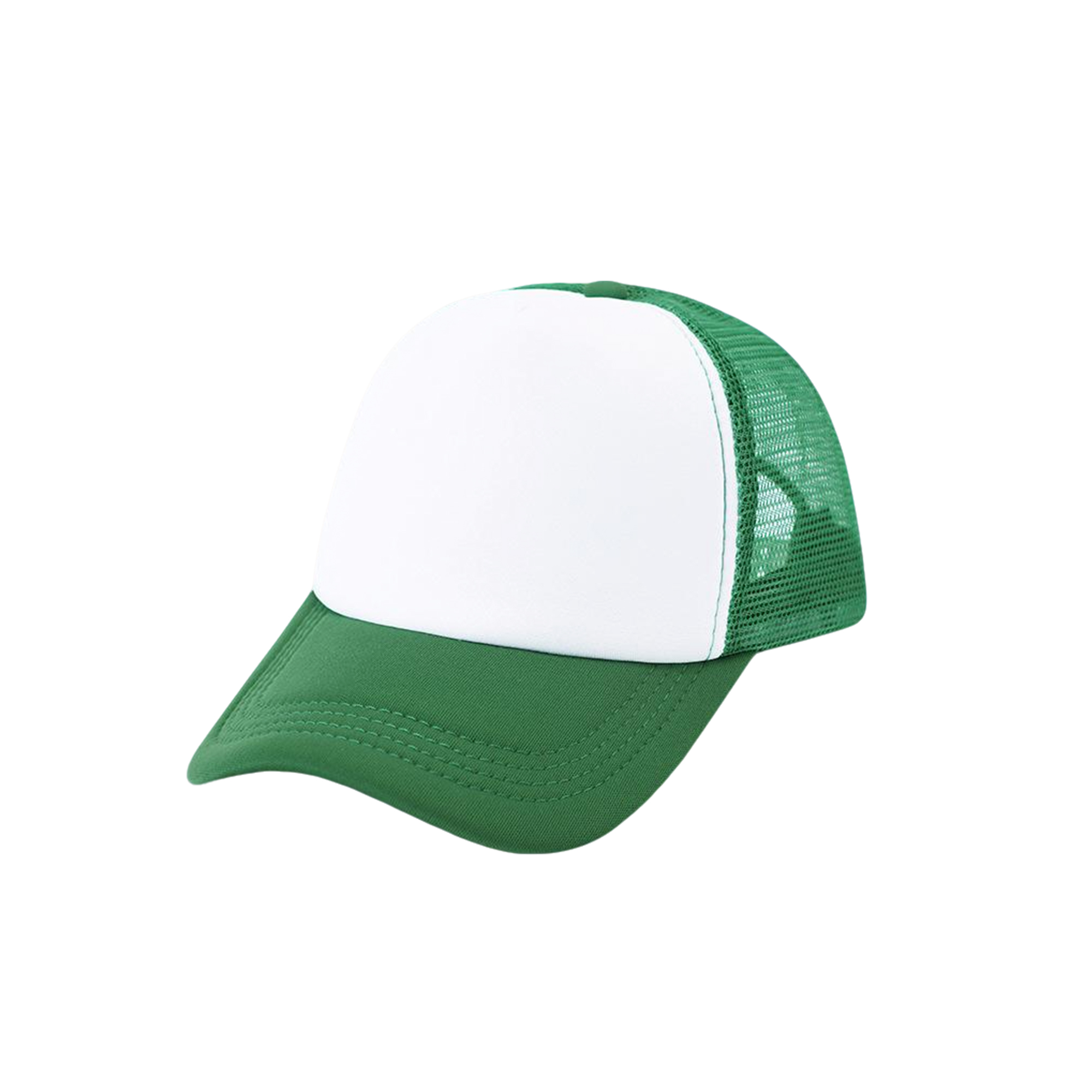 Sponge Mesh Back Trucker Cap With Plastic Snapback 16