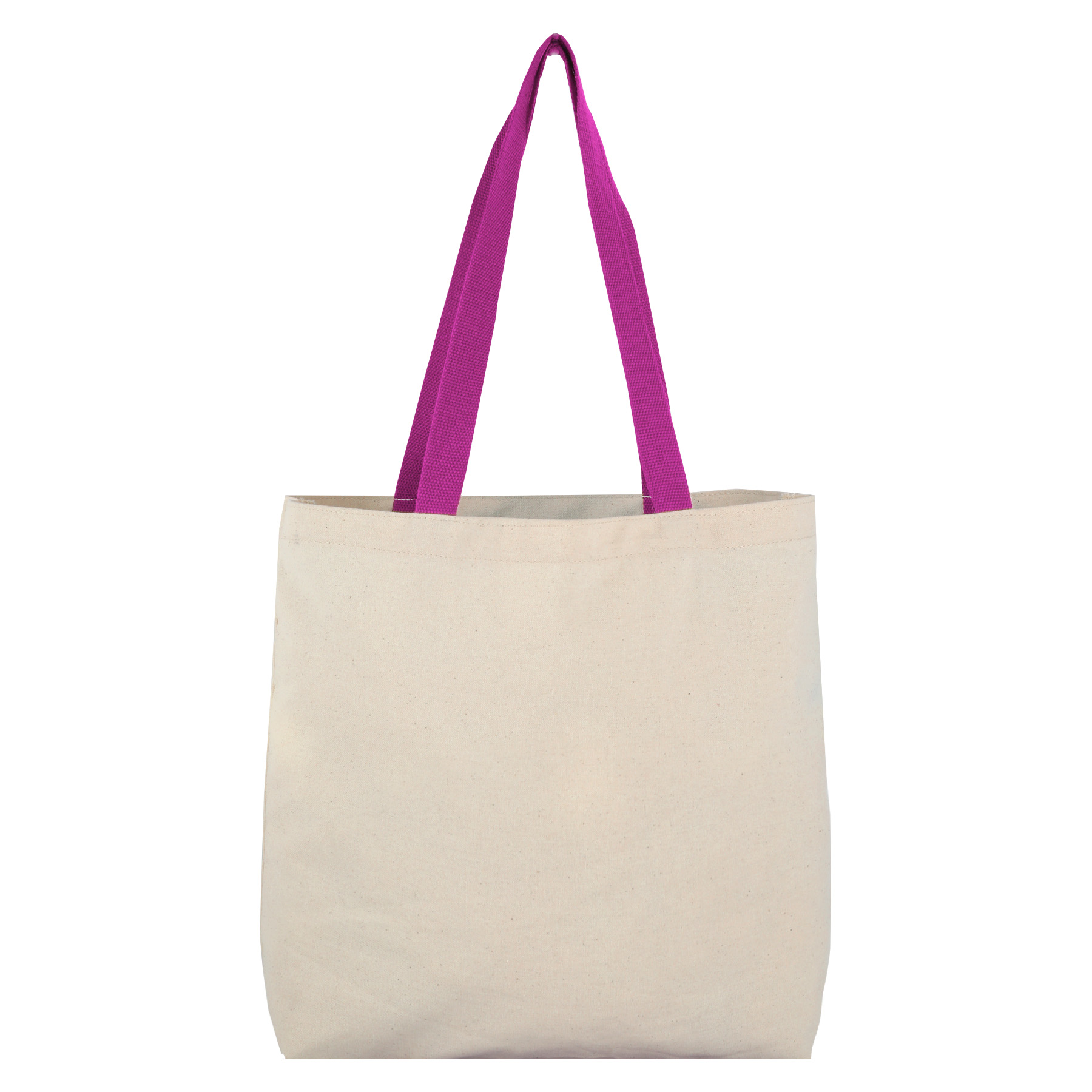8 Oz Cotton Tote Bag with Contrast Color Web Handles 14