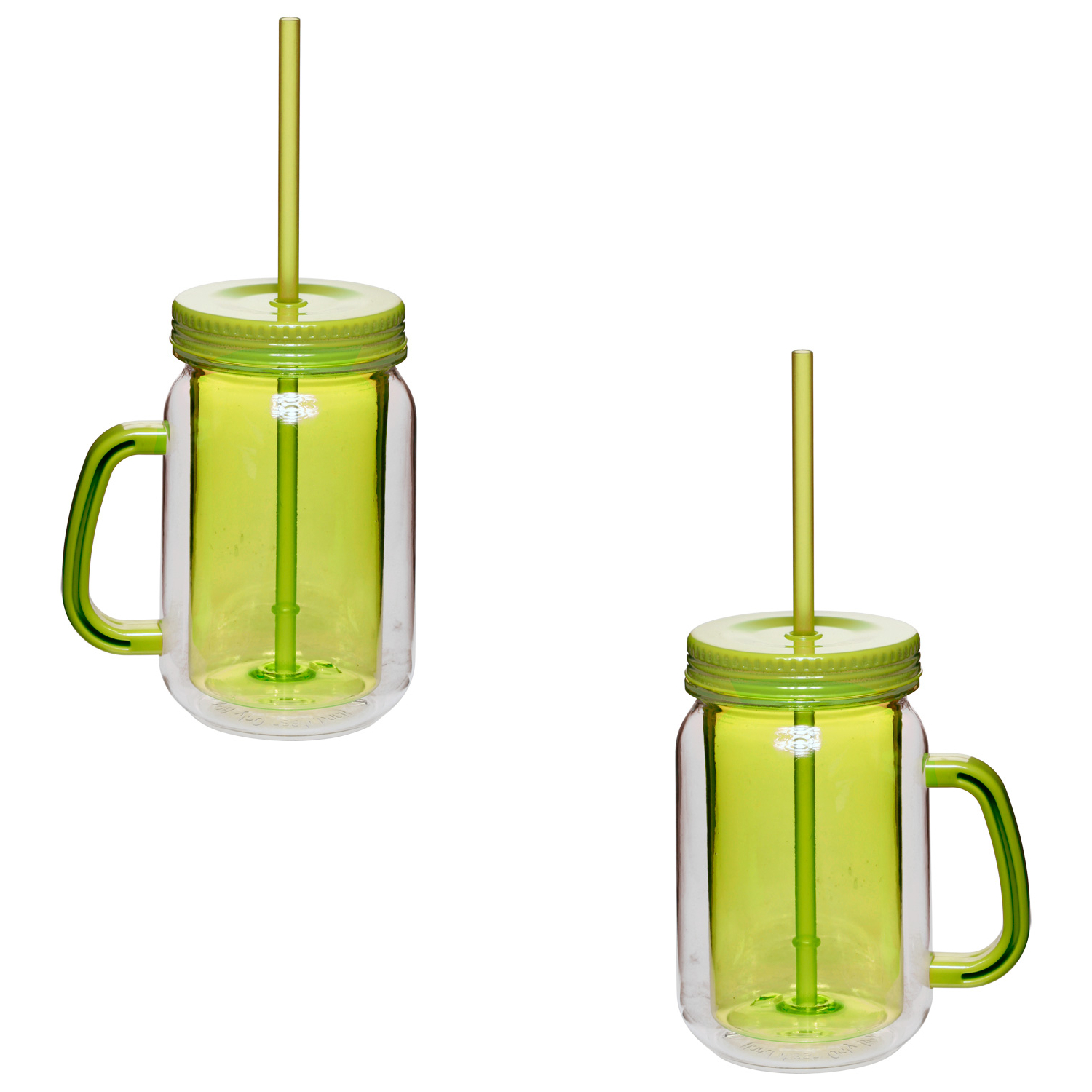 Double Wall Insulation Mason Jar with Handle, 17 oz. 8