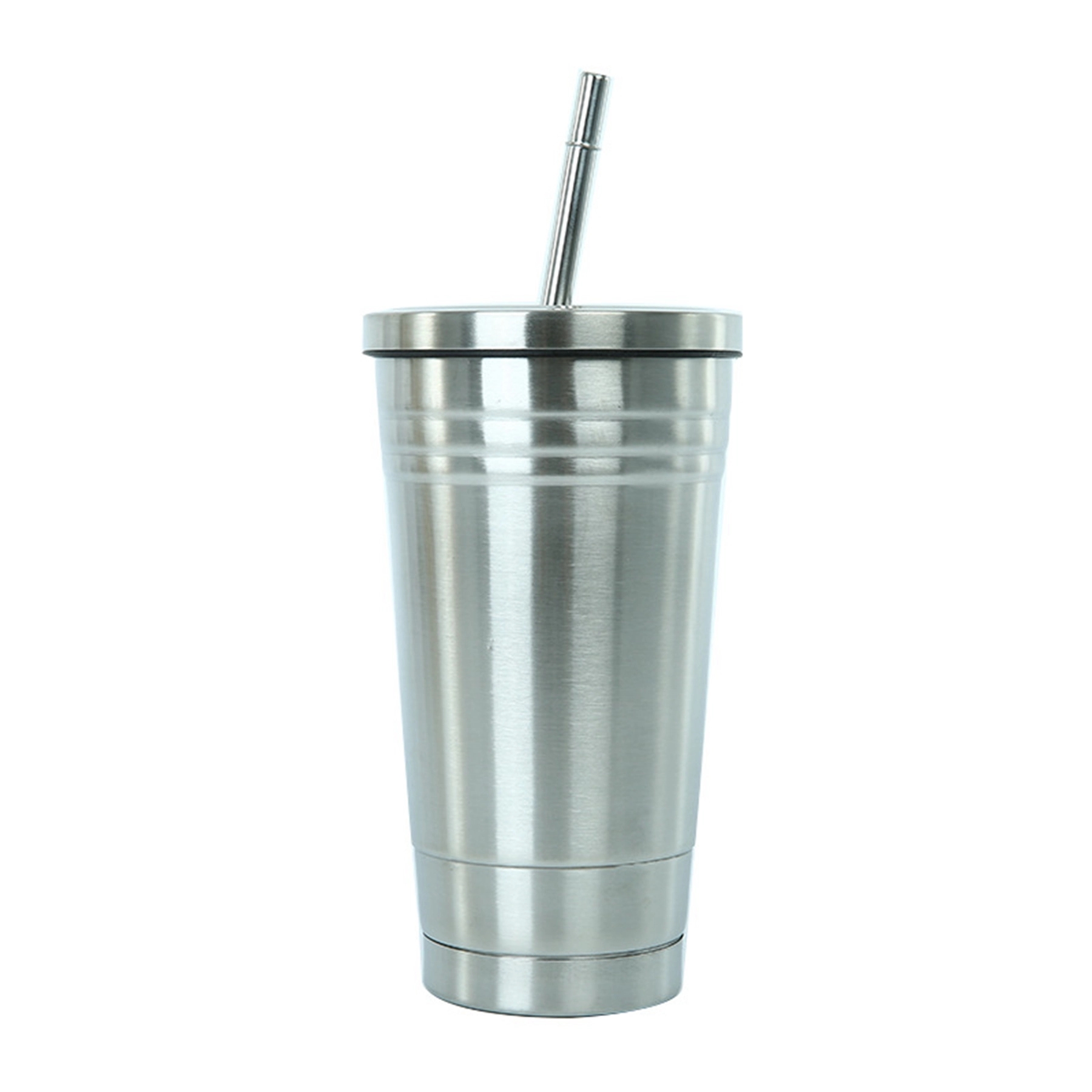 17 oz Stainless Steel Tumbler with Straw 5