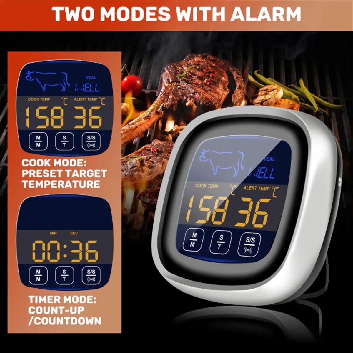 Meat Thermometer with Long Probe 4