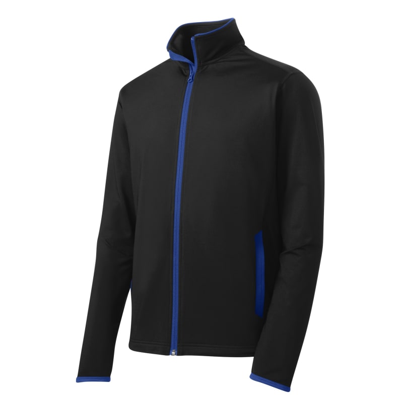 Sport-Tek Sport-Wick Stretch Contrast Full-Zip Jacket. 20