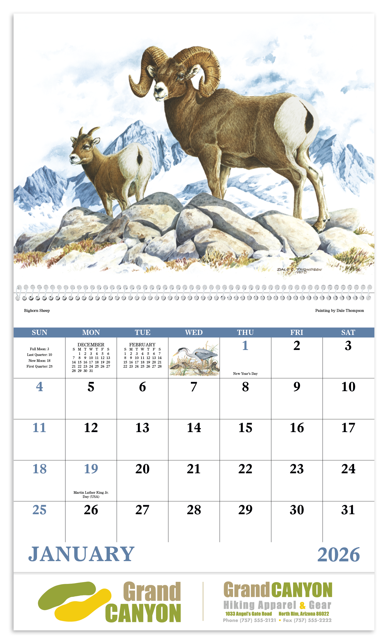 Good Value™ Wildlife Trek - Spiral Calendar 48