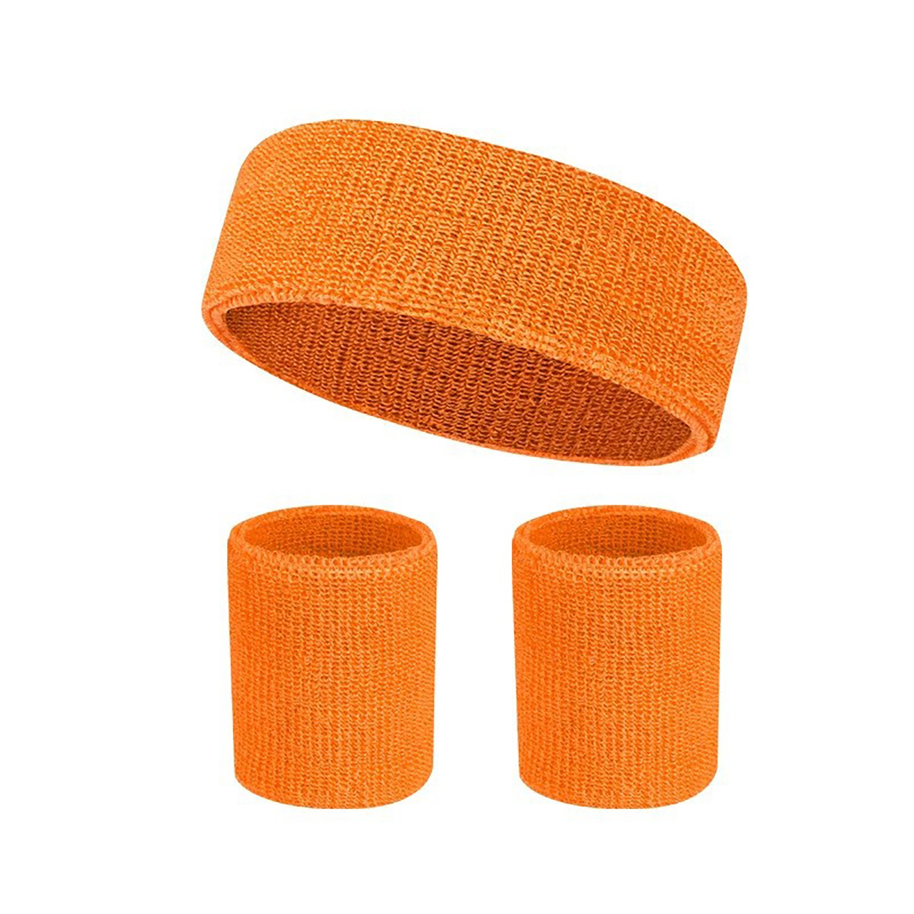 Solid Color 3 Pieces Bracer Wristband Sweatband 16
