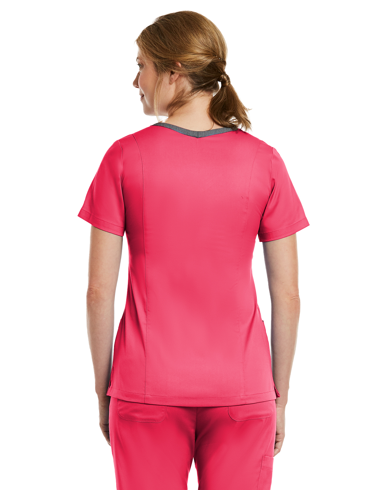 Maevn - Matrix - Women's Three-Pocket Heather Neck Band Top 21
