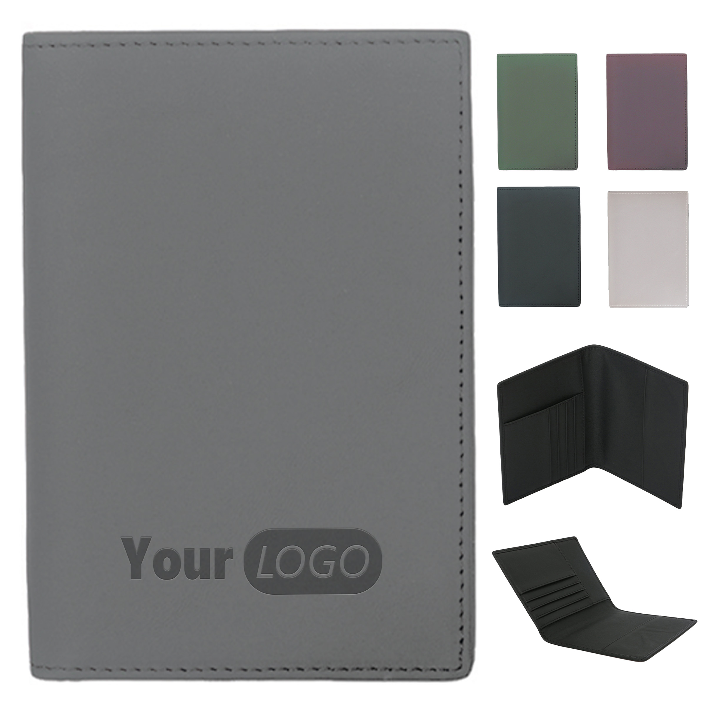 Cowhide Passport Holder Cover Case Rfid Blocking Travel Wallet 2