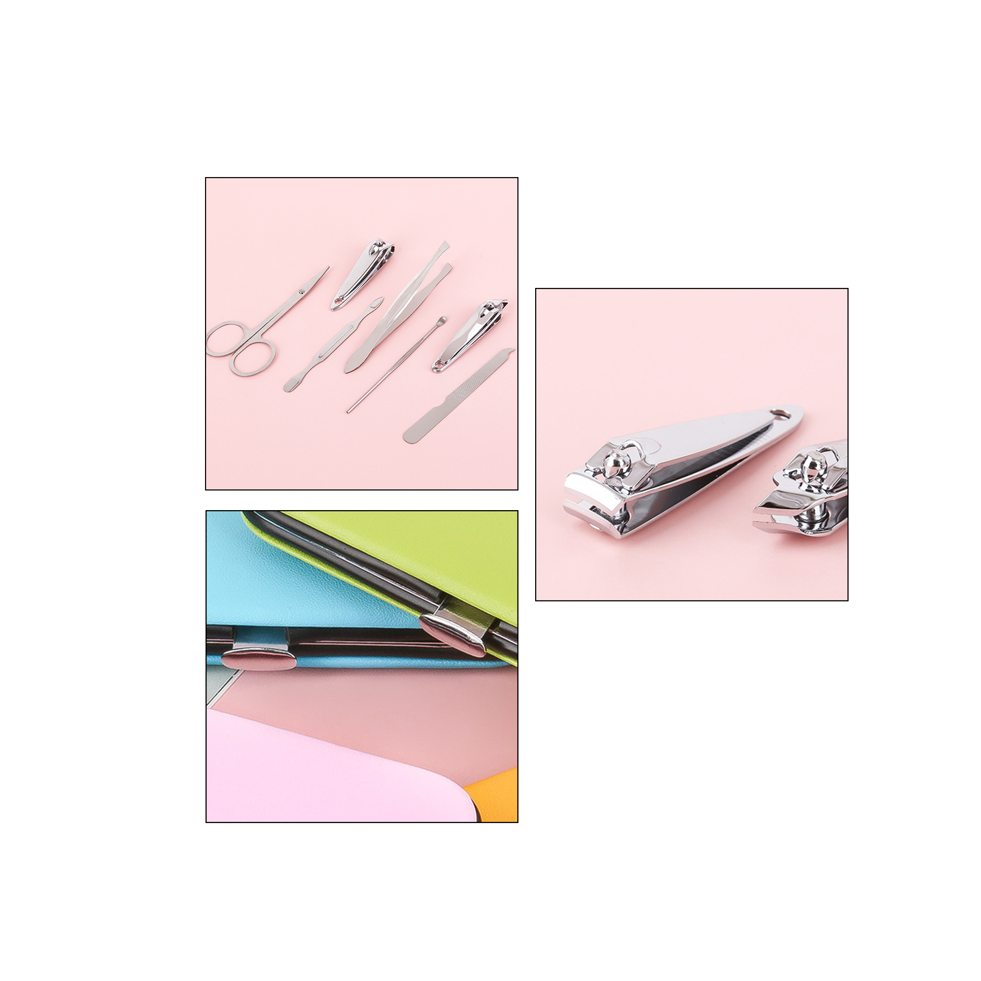 7-Piece Leather-look Manicure Set 1