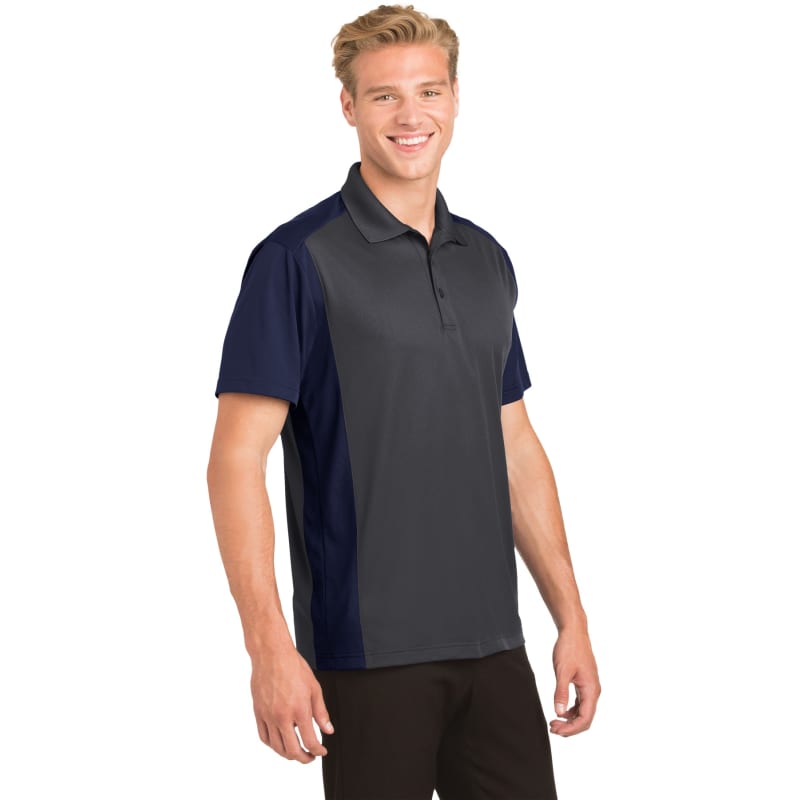 Sport-Tek Colorblock Micropique Sport-Wick Polo. 19