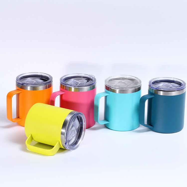 12 oz. Stainless Steel Insulated Coffee Mug with Handle