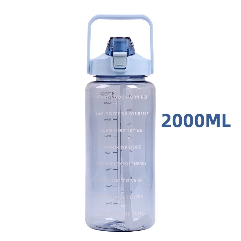 64Oz Sport Water Bottle With Handle Time Measurement 4