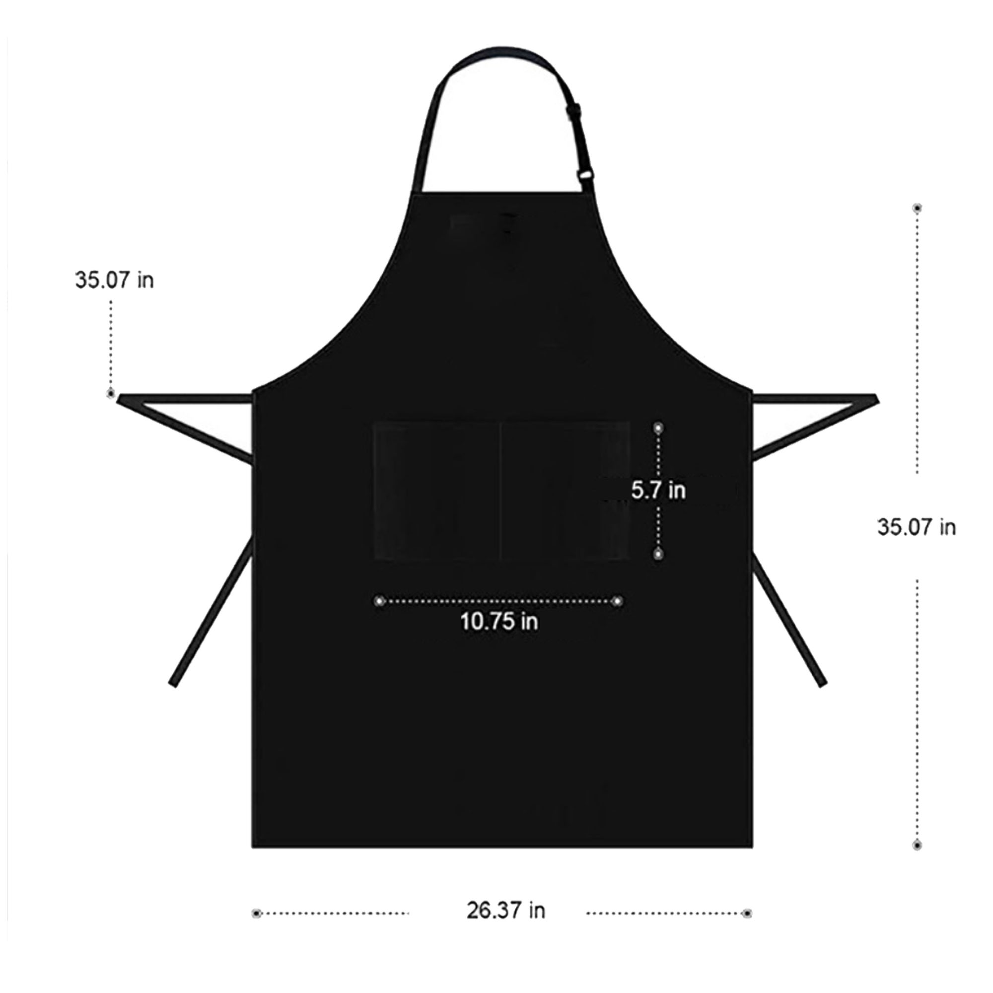 Polyester Adjustable Collar Work Apron 1