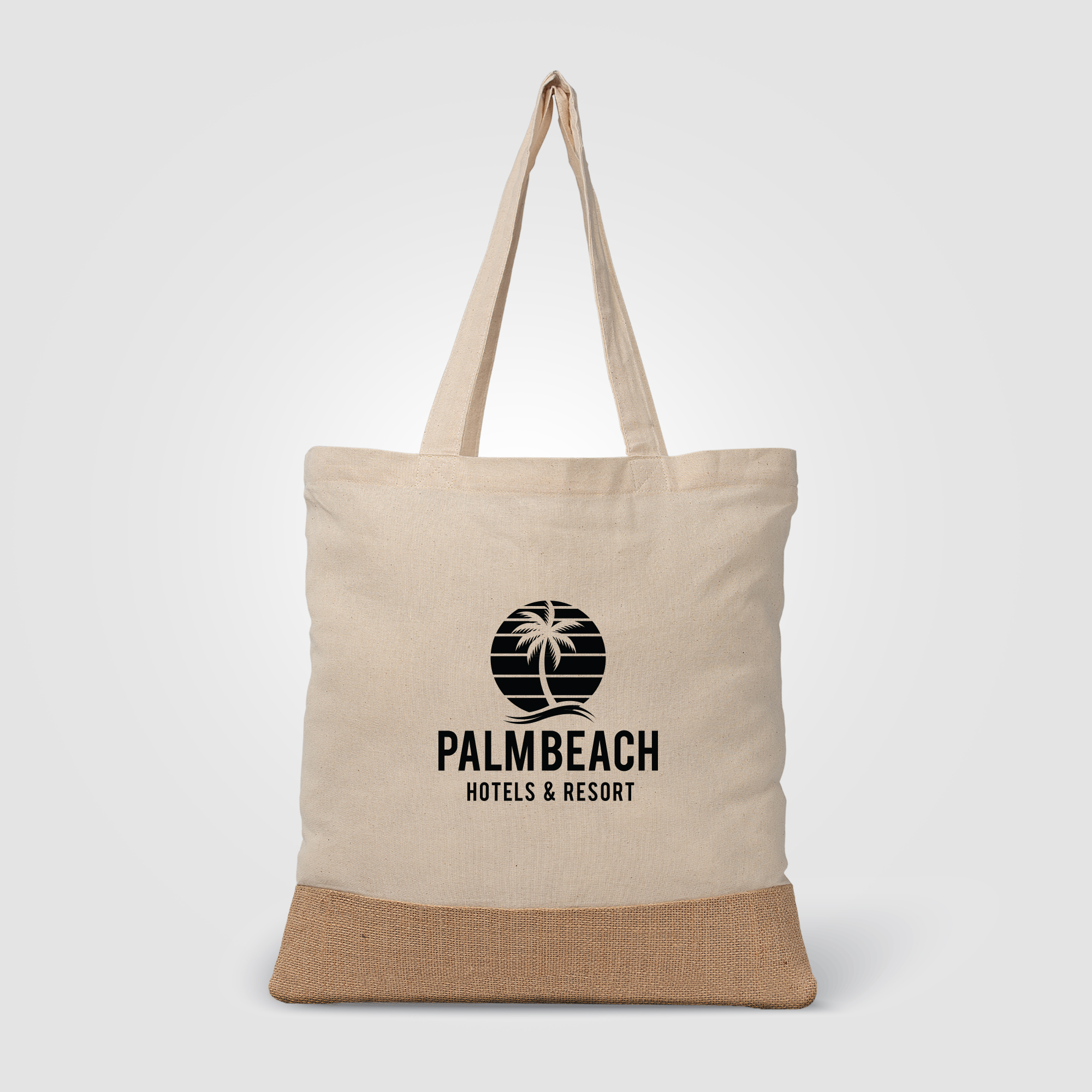 Rio™ Tote Bag - 5 oz. Recycled Cotton Blend with Jute 2