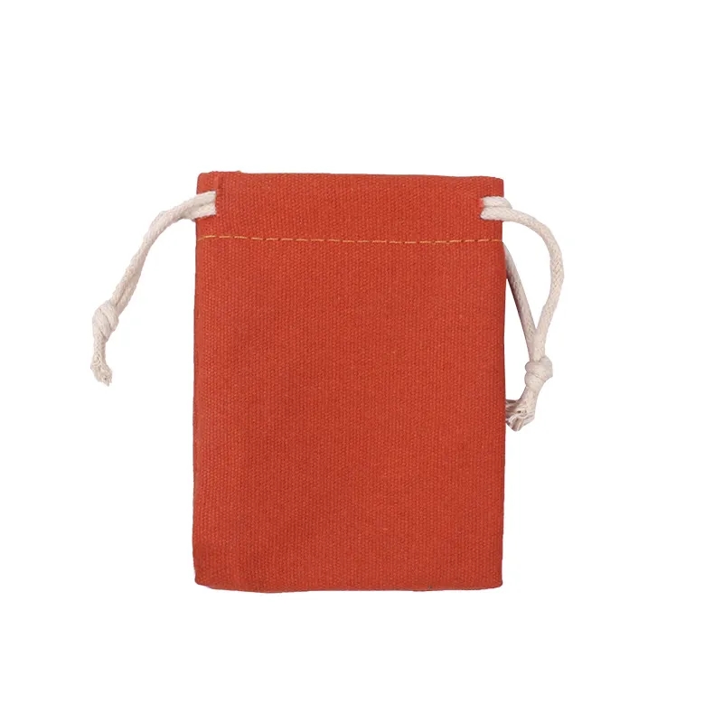 Cotton Drawstring Bag 4.8x3.6 Inch Lightweight Pouch 8