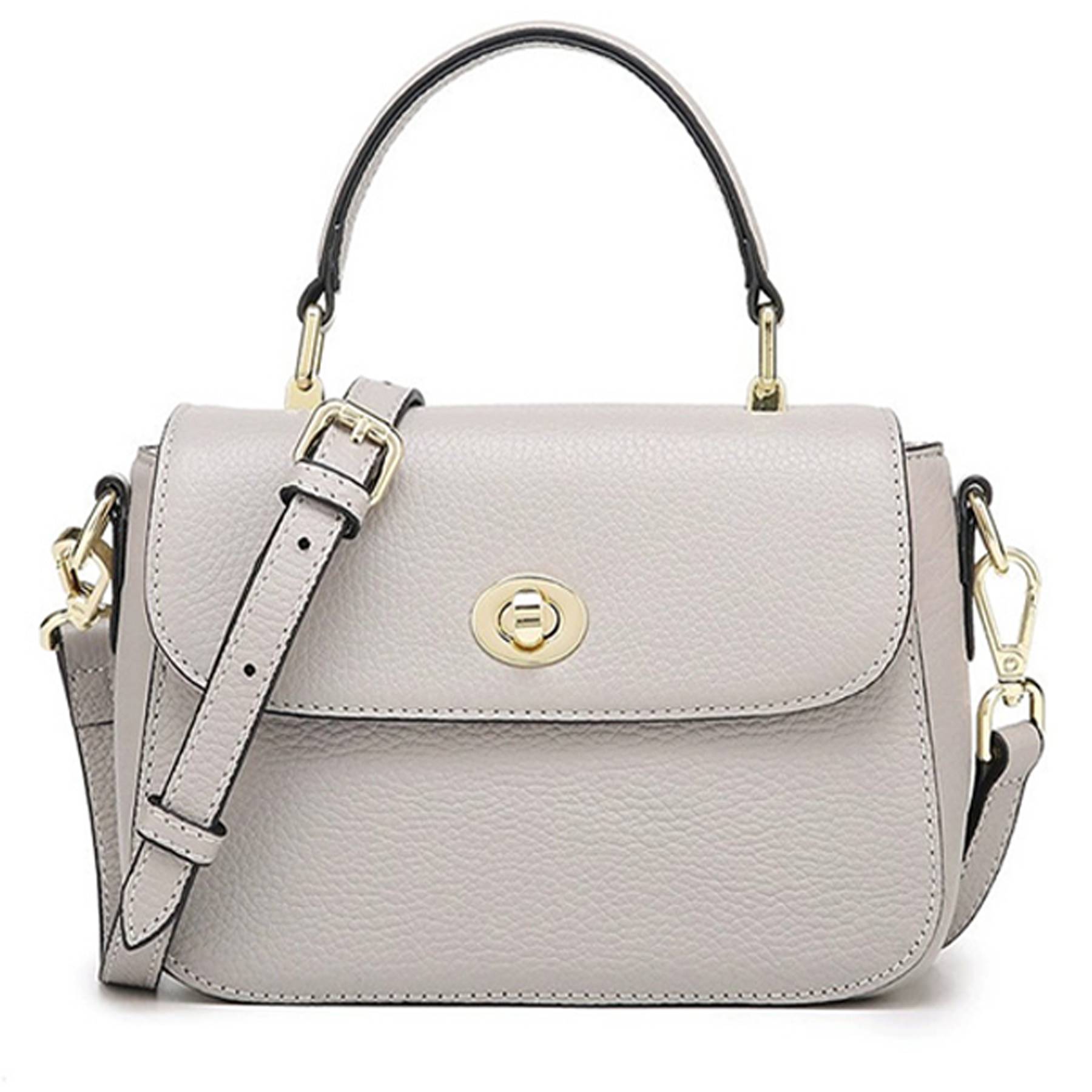 Women's Genuine Leather Top Handle Crossbody Purse 4