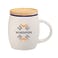 Hearth Ceramic Mug FSC®100% Wood Lid/Coaster 15oz 87