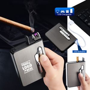 10 Stick Automatic Cigarette Case With X Lightning Lighter 1