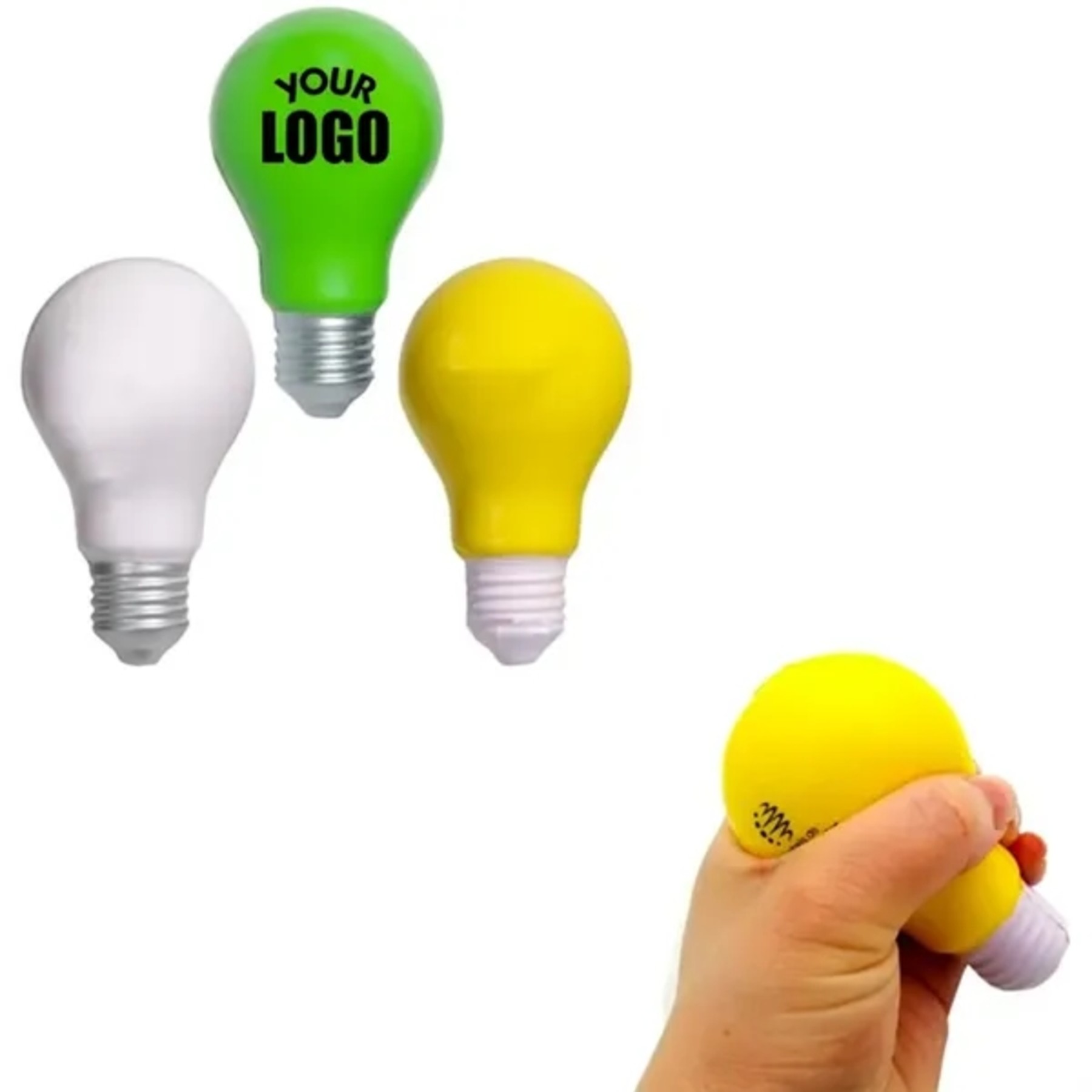 Pu Foam Relieve Ball Anti Stress Light Bulb
 2