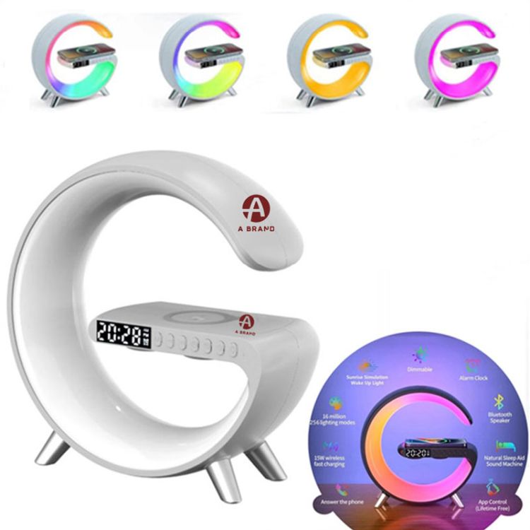 Bluetooth Speaker Wireless Charger LED Lamp 2