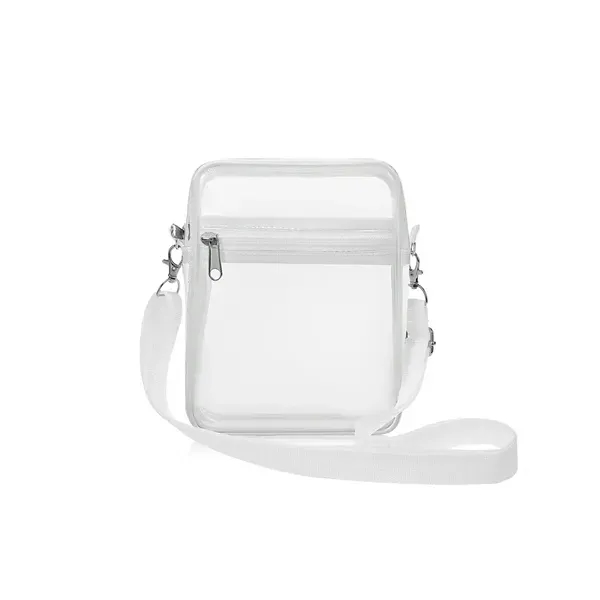 Clear PVC Crossbody Bag - Large Transparent Shoulder Purse 4