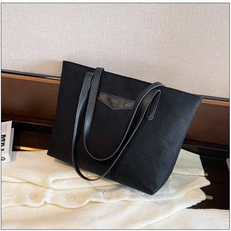 Canvas Large Capacity Tote Bag, custom tote bag with logo imprint 4
