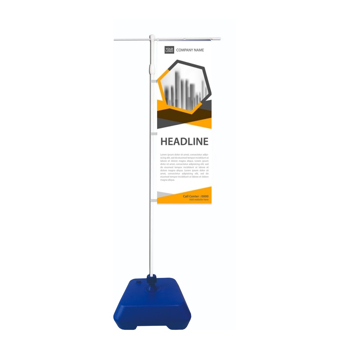 Feather Flag Sail Sign with Water Base 2