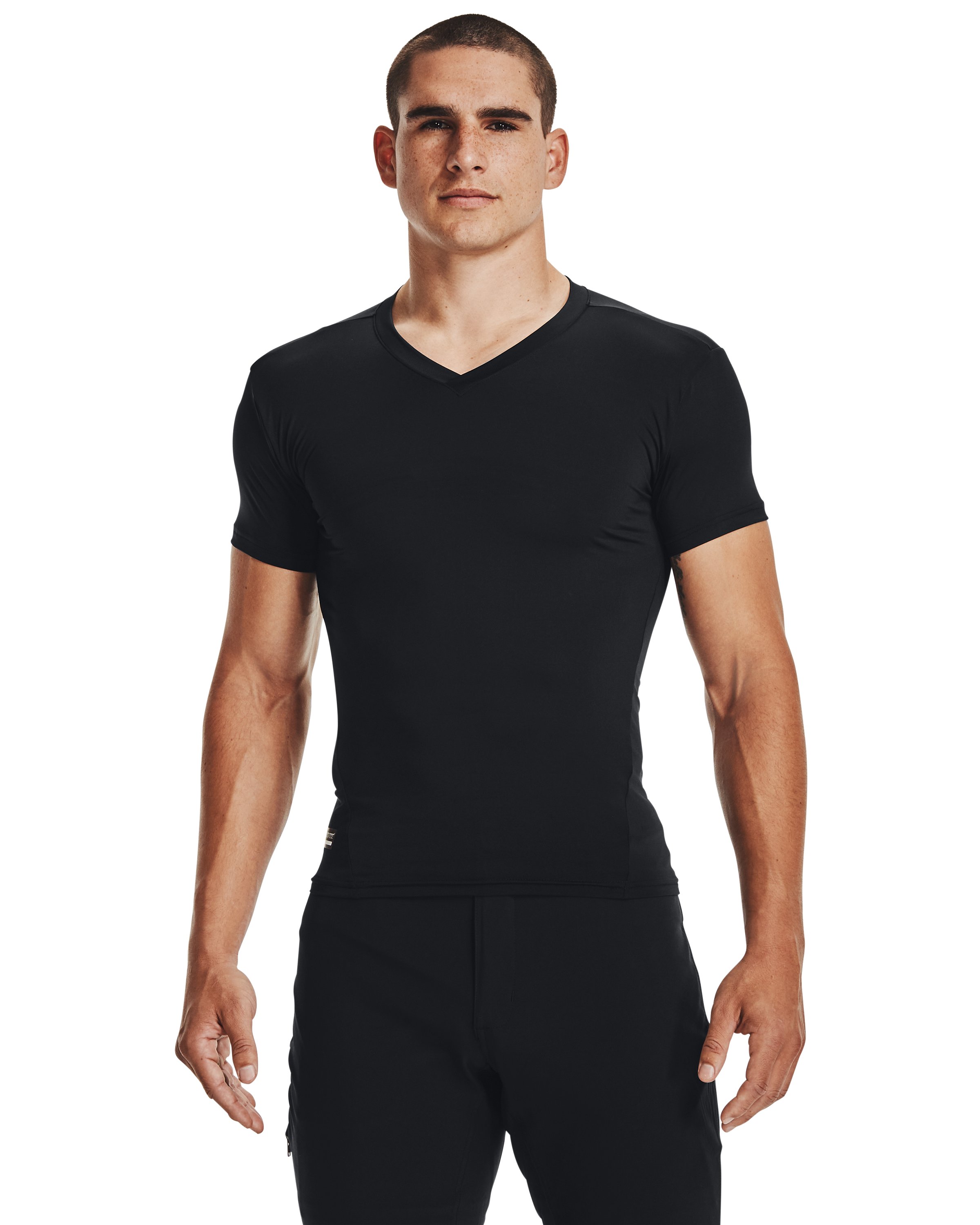 Tactical HeatGear Compression Men's V-Neck T-Shirt 3