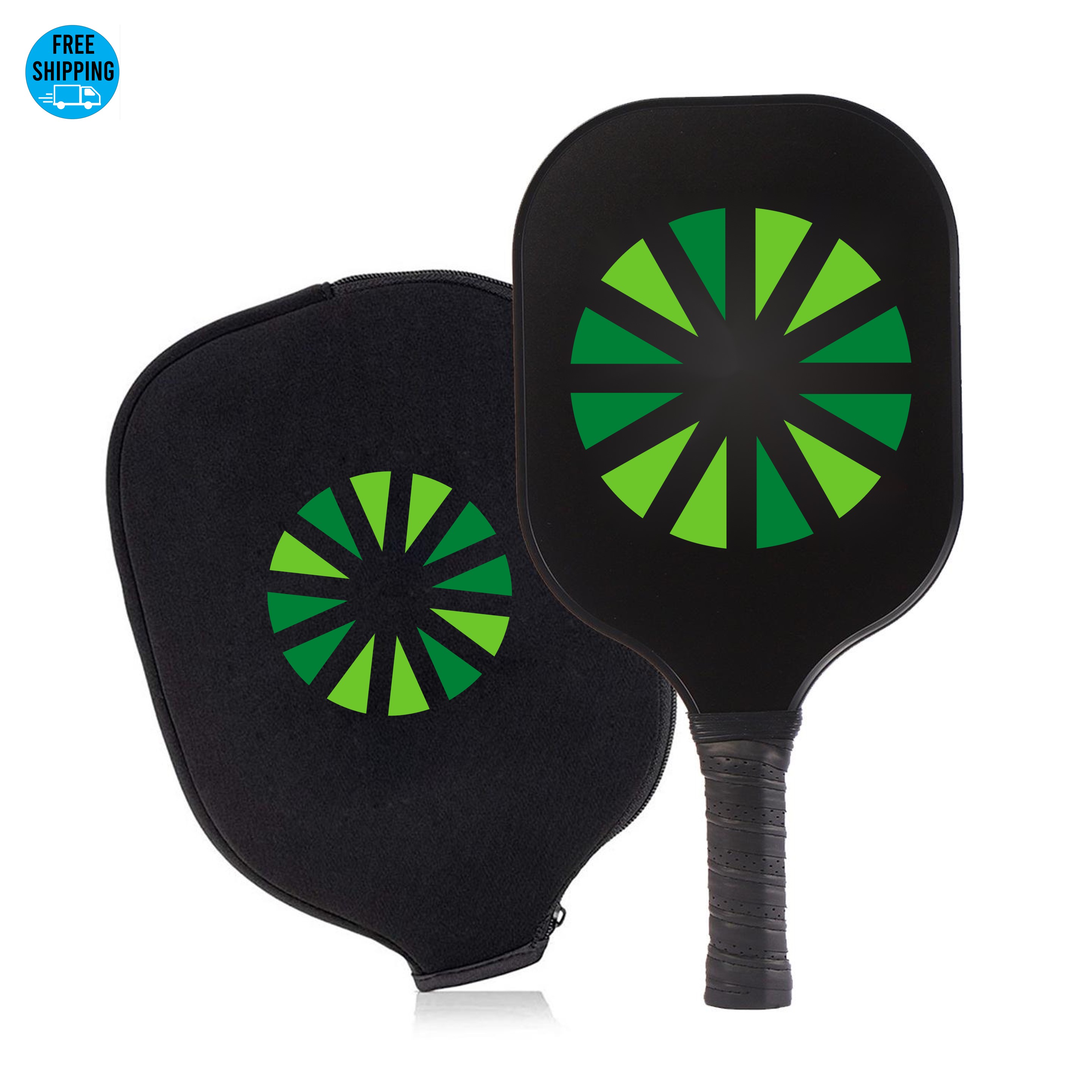 Full Color Premium Fiberglass Pickleball Paddle with Optional Neoprene Paddle Cover 9