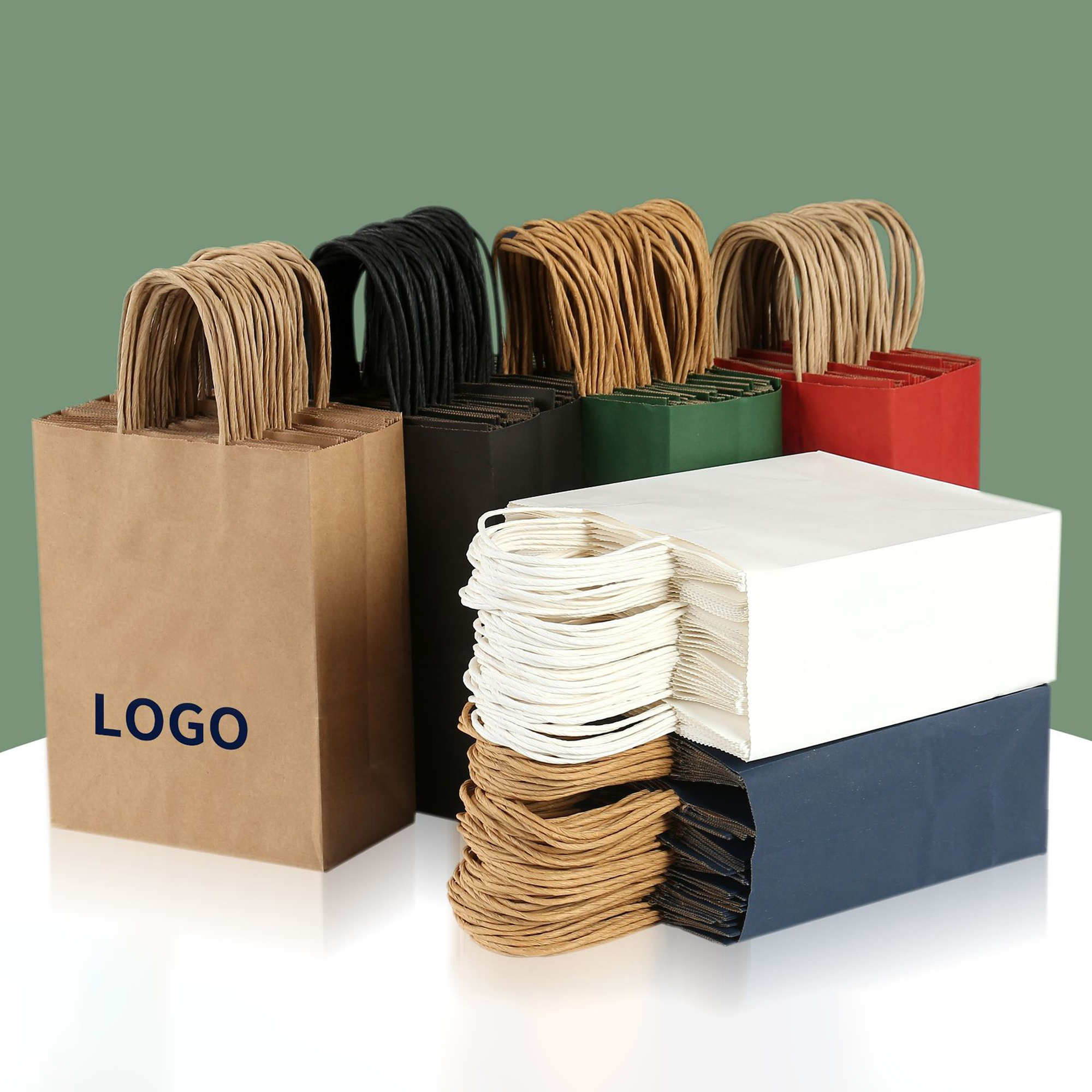 Custom Kraft Paper Bags for Gift Retail Party 5
