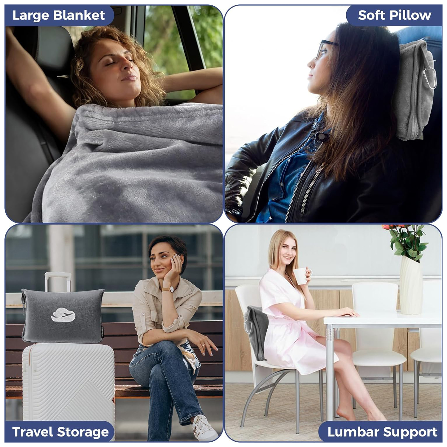 Travel Set w/Blanket/Pillow 3