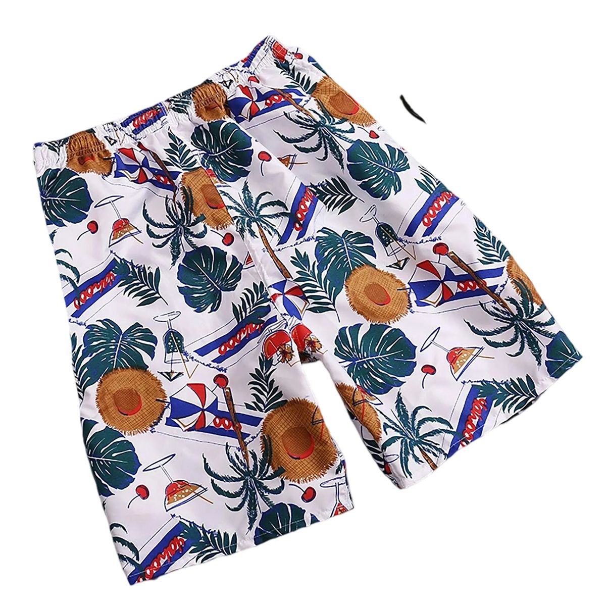 Polyester Beach Shorts with Adjustable Drawstring Waist 14