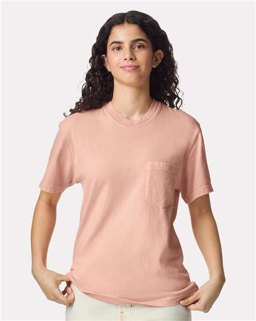 Unisex Garment-Dyed Heavyweight Pocket T-Shirt - 6030 255