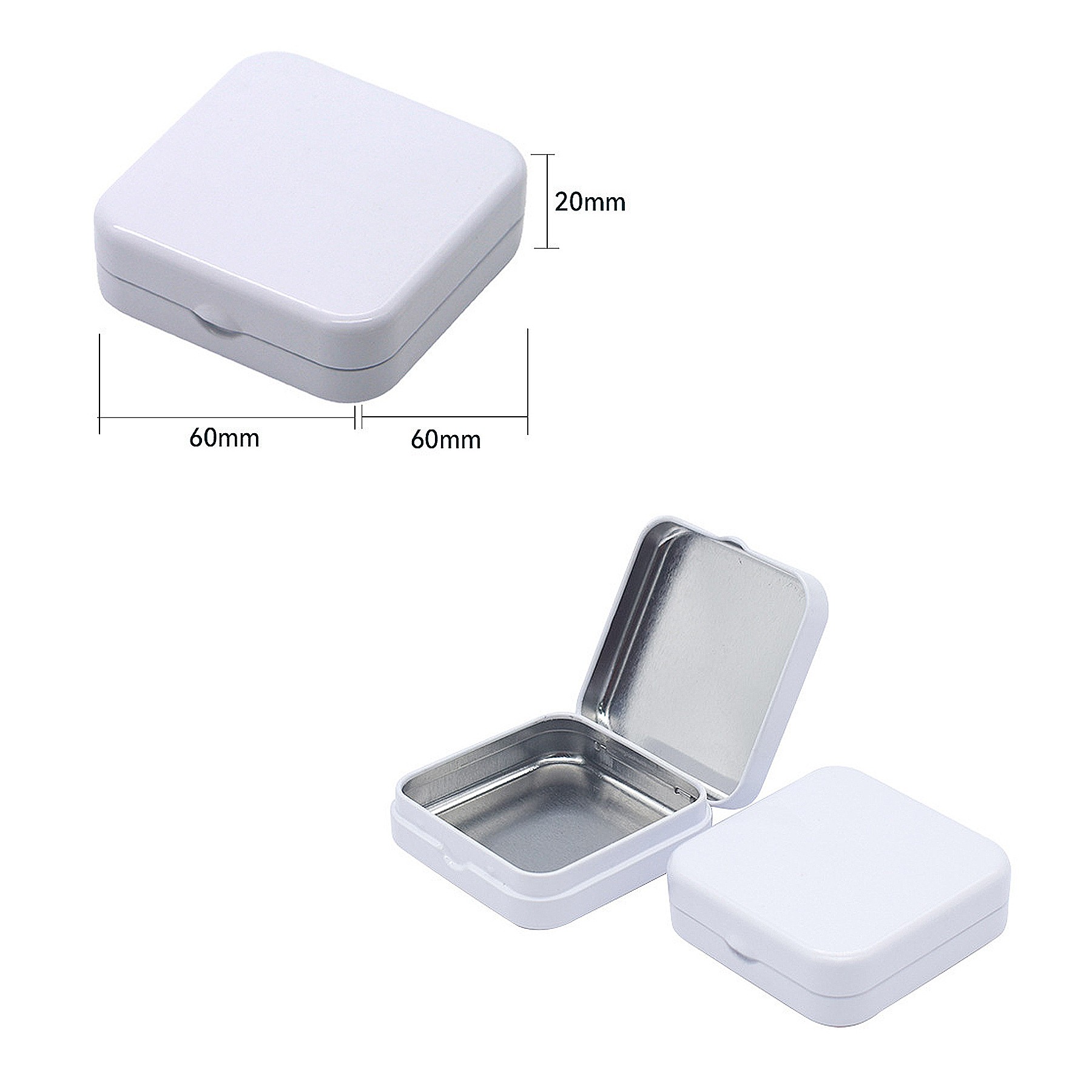 Square Iron Pill Box Organizer 5