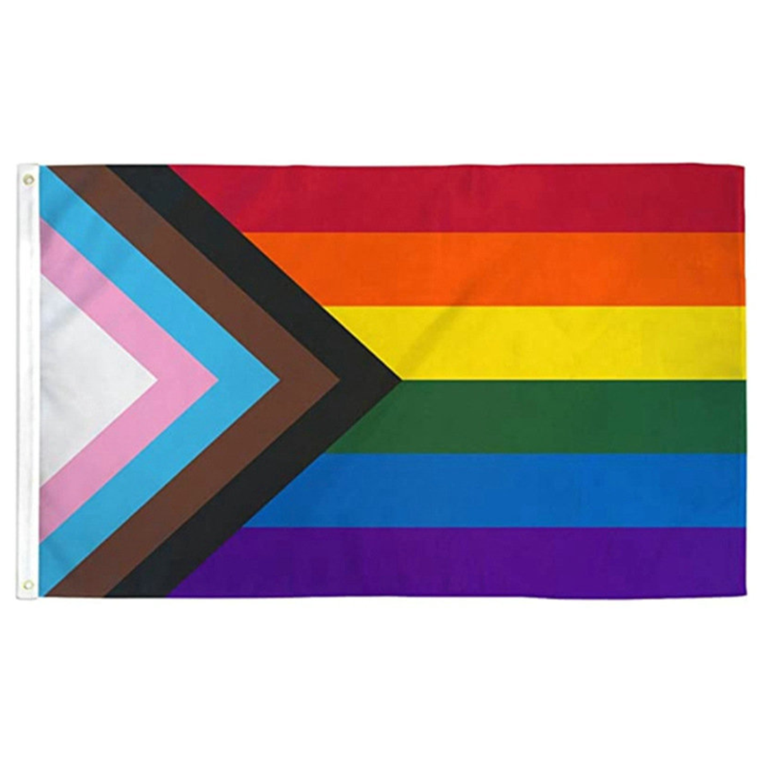 Polyester LGBT Rainbow Handheld Flag 3