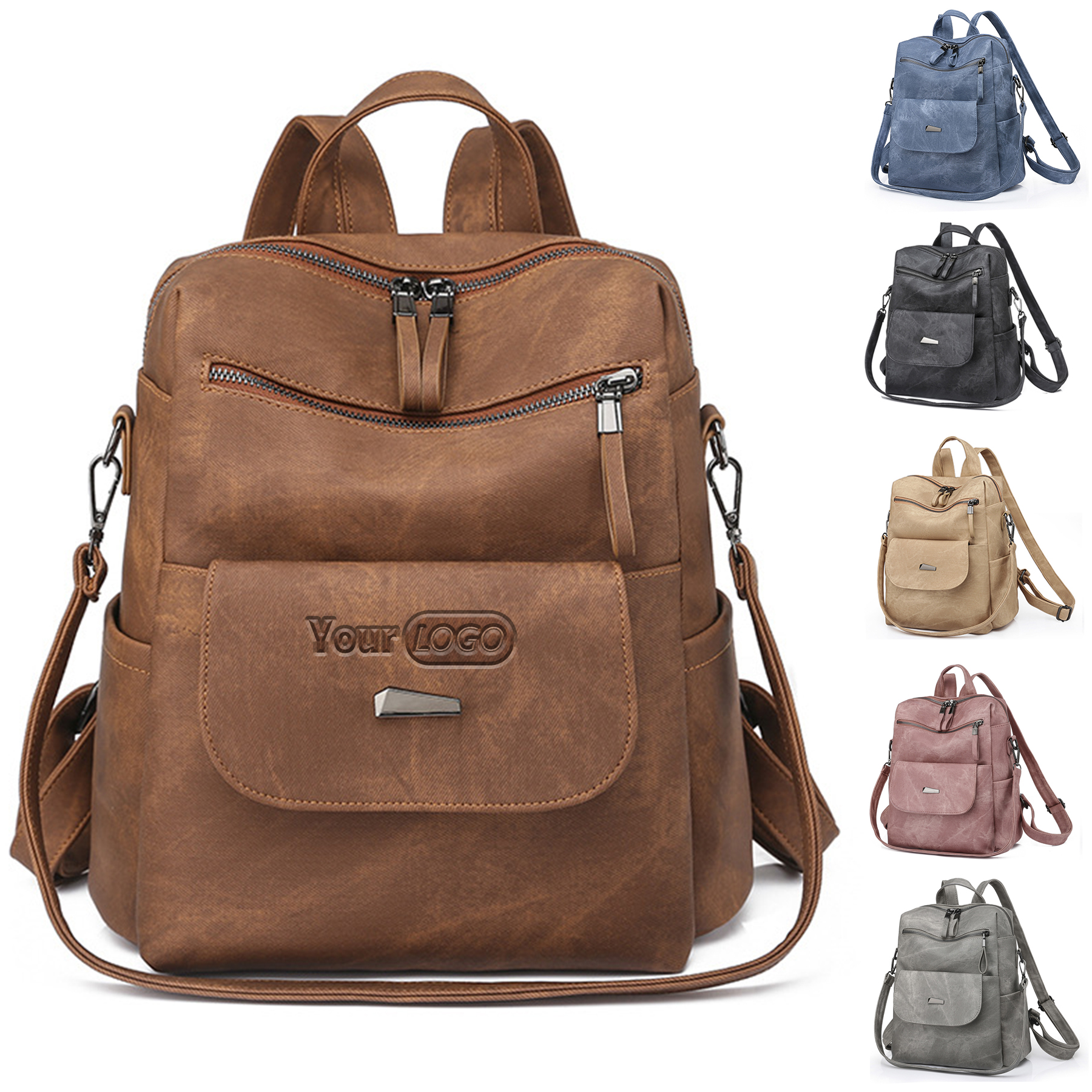 PU Leather Backpack for Women 2