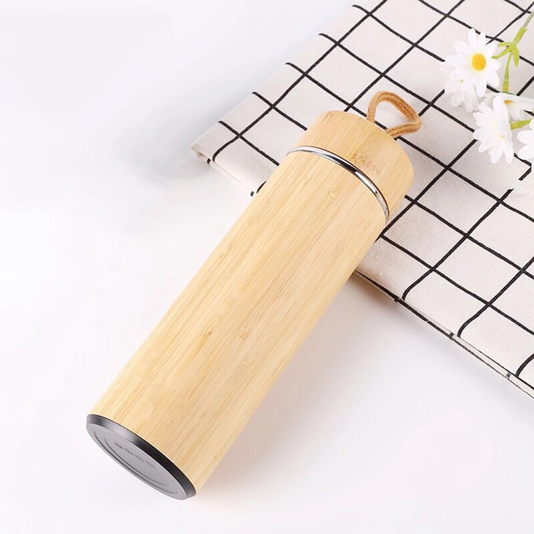 16 Oz. Bamboo Tumbler With Loose Leaf Tea Infuser 2