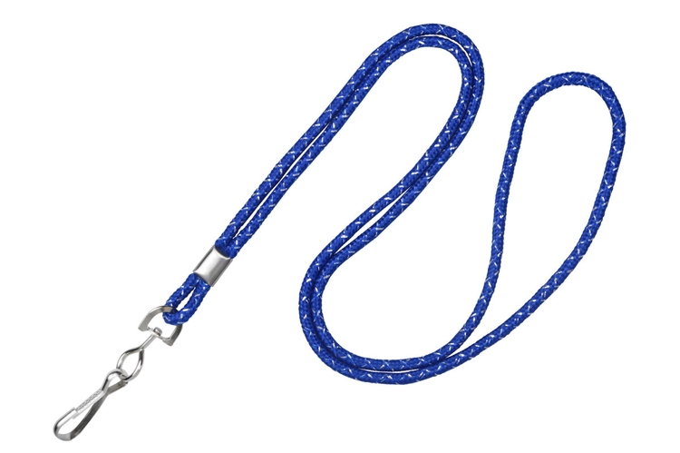 1/8" Metallic Round Cord Blank Lanyard (J-Hook) 4