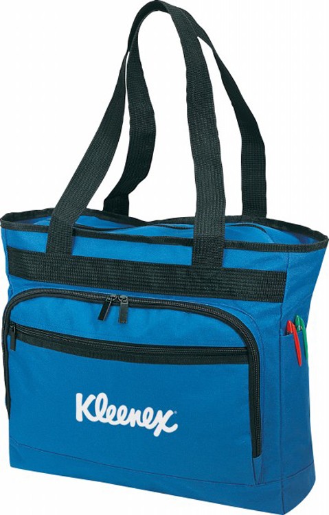 Poly Zippered Tote Bag with Organizer 2