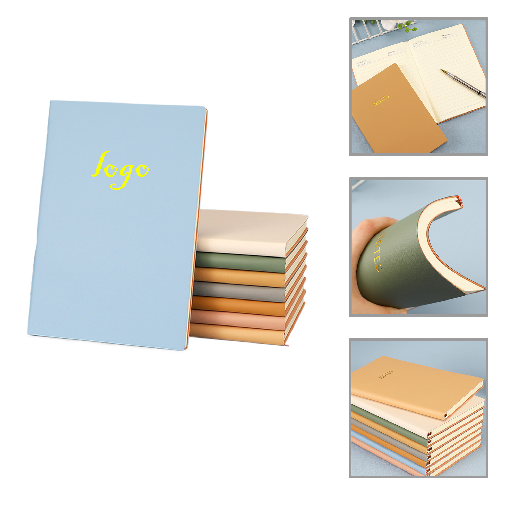 MOQ50 A5 Faux Leather Conference Journal 8