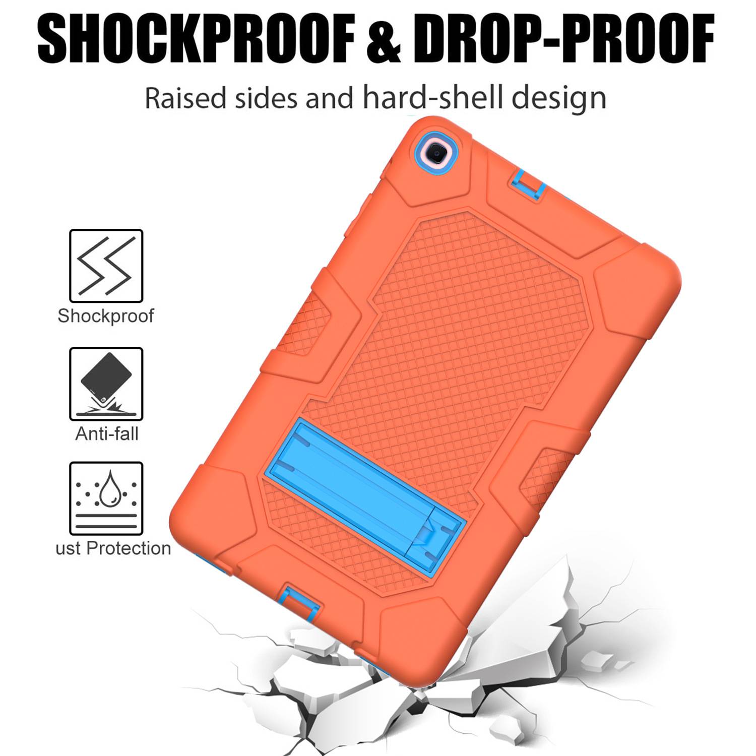 Silicone PC three-in-one shockproof iPad case 4