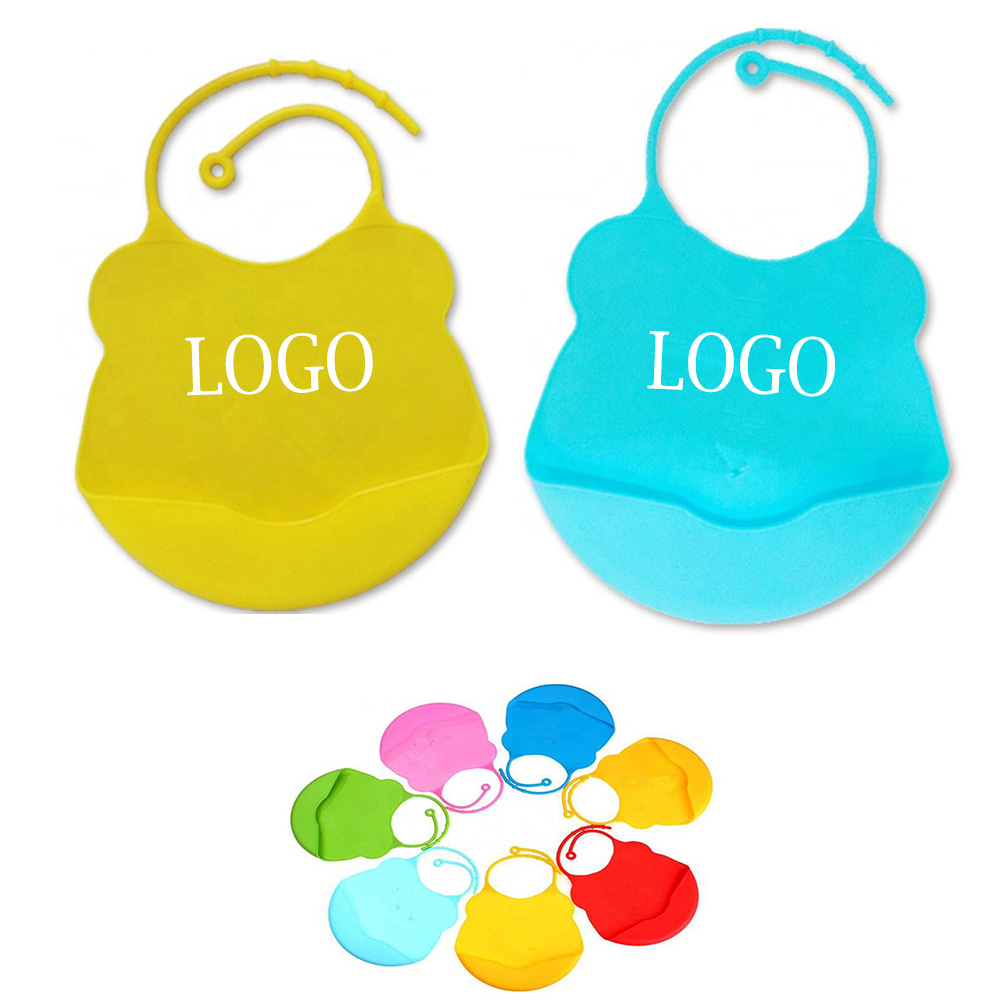 Custom Waterproof Silicone Baby Bibs, custom youth shirt with logo imprint 2