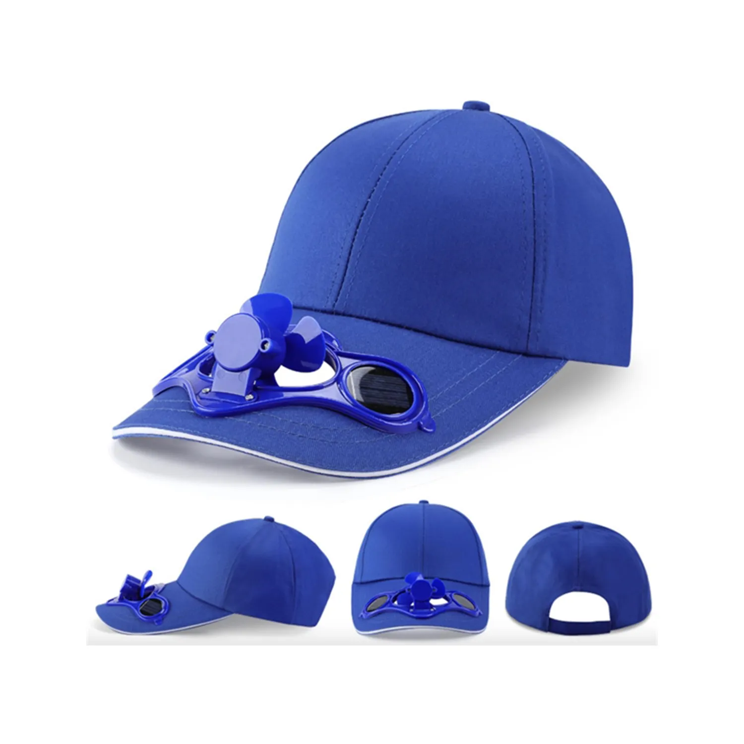 Solar Power Cooling Fan Baseball Cap 5