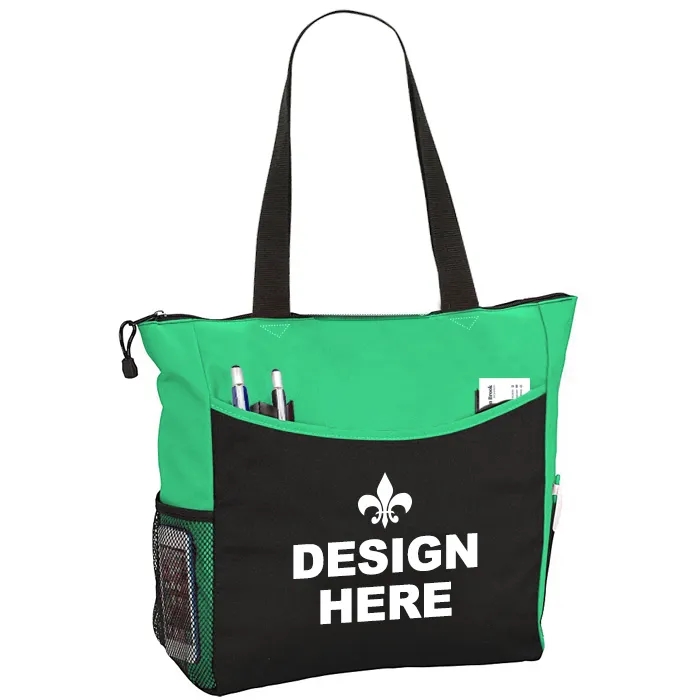 Zippered Brief 600D Polyester Tote Bag 1