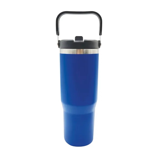 30 oz. Vacuum Insulated Travel Tumbler with Flip Straw 10