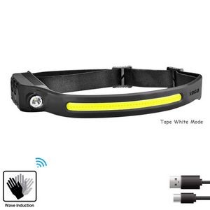 Round Turbo Shaped Rechargeable Head Flashlight 8
